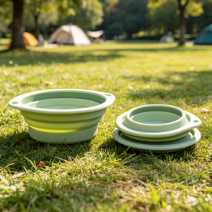 Foldable Silicone Travel Pet Feeding Bowl
