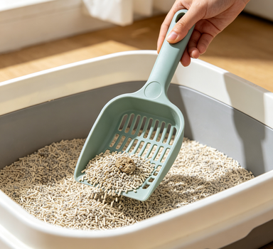Litter Box Scoop with Deep Shovel Design